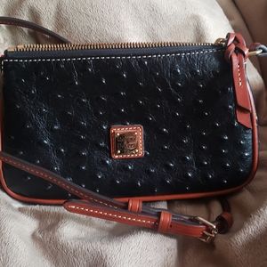 Dooney & Bourke Ostrich Lexi Black Crossbody
